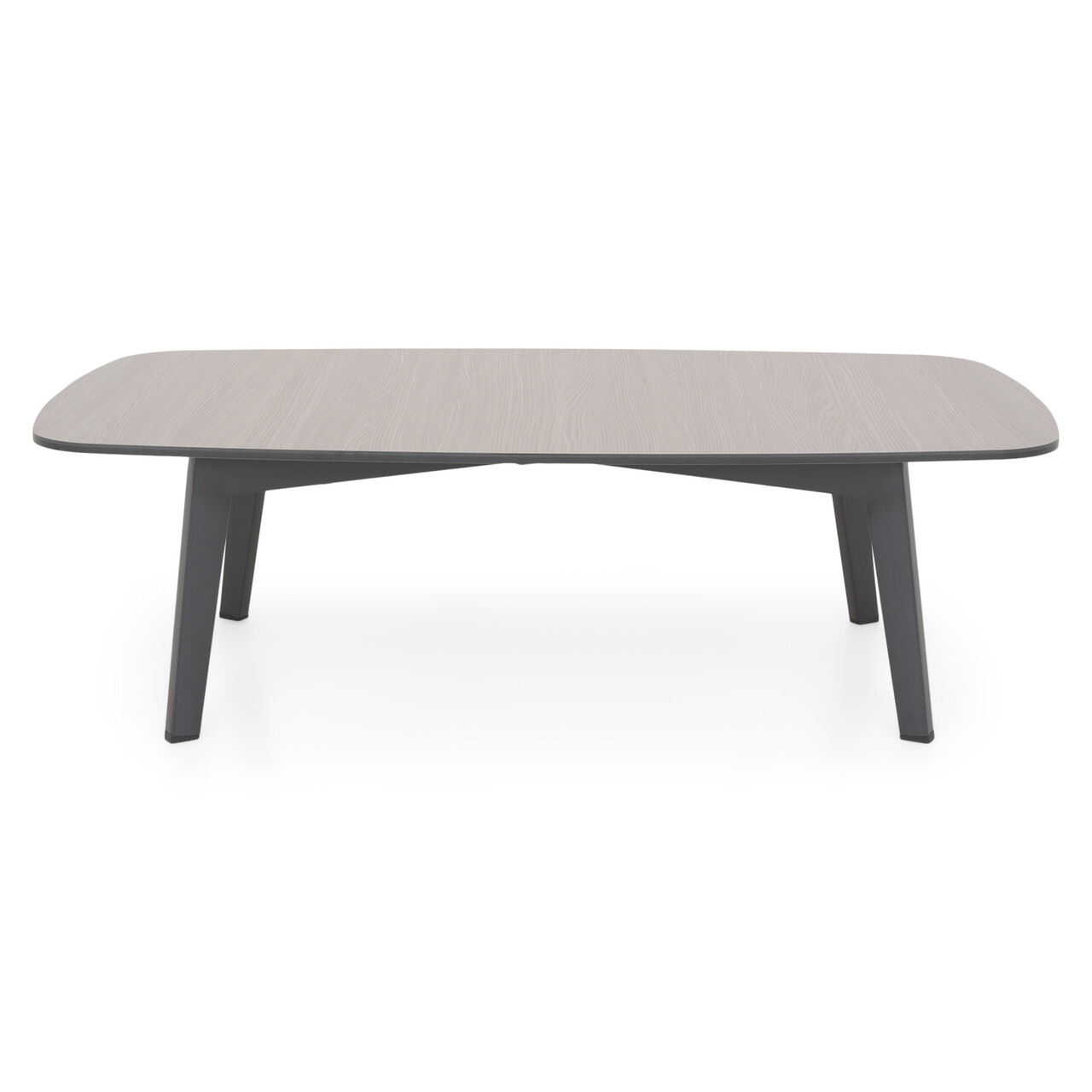 Masuta de cafea pentru gradina Castelli, 120x70x36 cm, aluminiu, antracit/gri - imagine 3